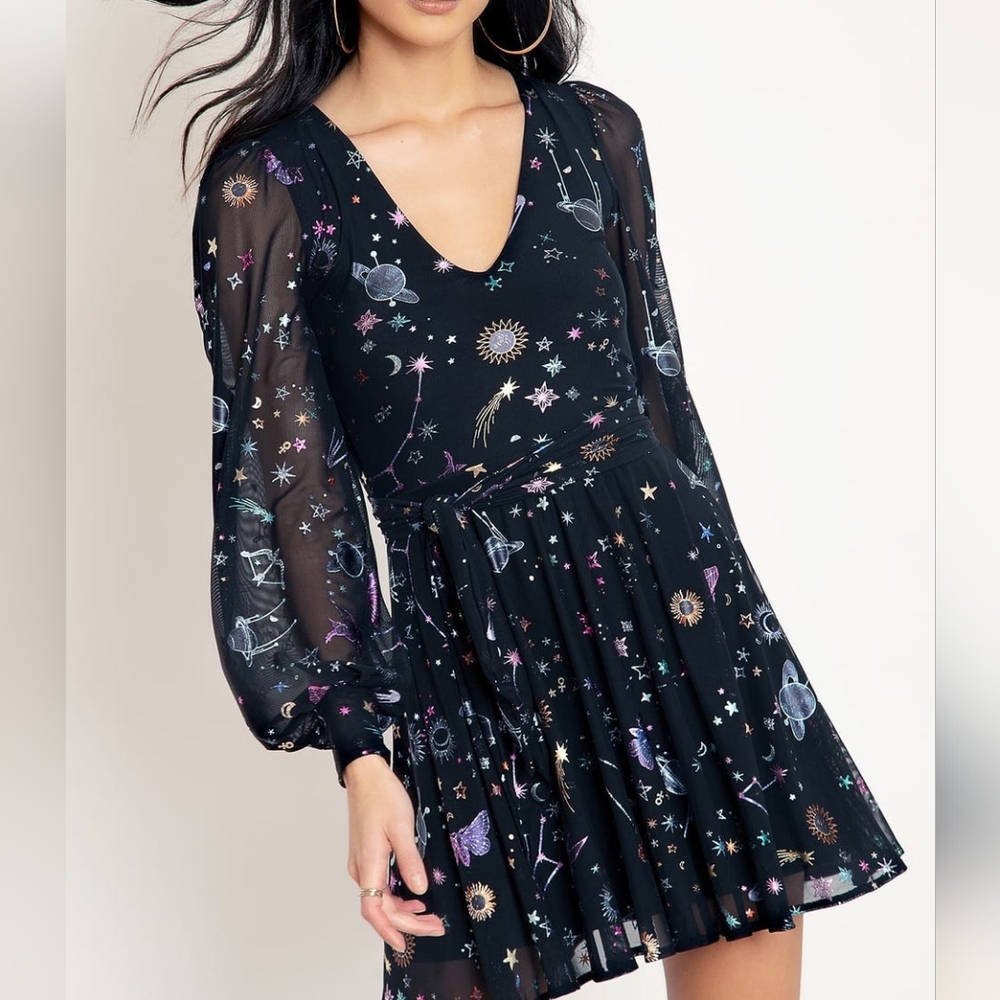 Celestial Sketch Romance Dress Blackmilk